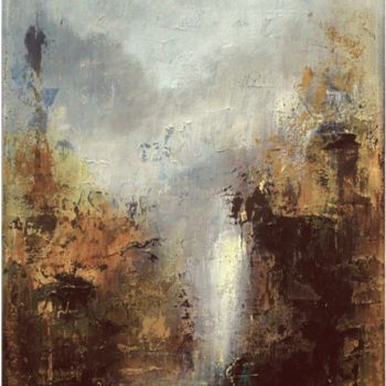 Painting titled "Nocturne 15" by Françoise Veillon, Original Artwork, Acrylic