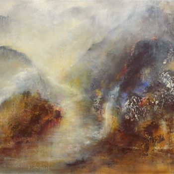 Painting titled "Le Passage 3" by Françoise Veillon, Original Artwork