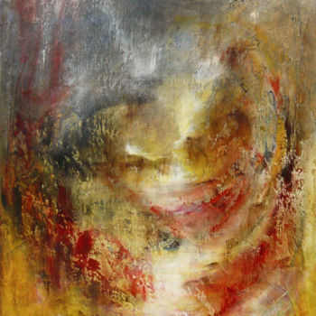 Pittura intitolato "Par delà, le temps 1" da Françoise Veillon, Opera d'arte originale, Acrilico