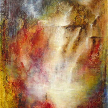 Pittura intitolato "Par delà, le temps 5" da Françoise Veillon, Opera d'arte originale, Acrilico