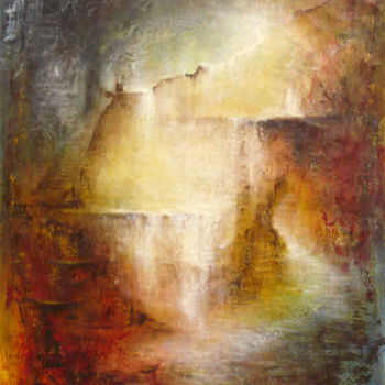 Peinture intitulée "Par delà, le temps 6" par Françoise Veillon, Œuvre d'art originale, Acrylique