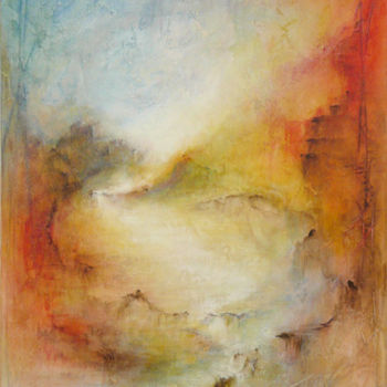 Pittura intitolato "Par delà, le temps 9" da Françoise Veillon, Opera d'arte originale, Acrilico