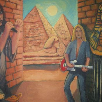 Painting titled "Egypt" by François Falet, Original Artwork, Acrylic
