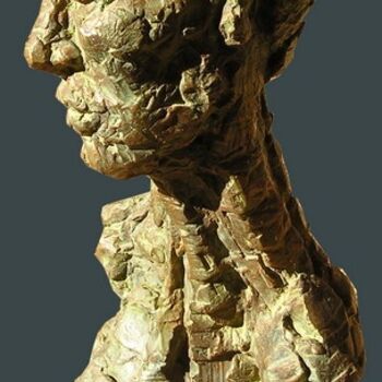 Sculpture intitulée "Buste au sein" par François Tamalet, Œuvre d'art originale