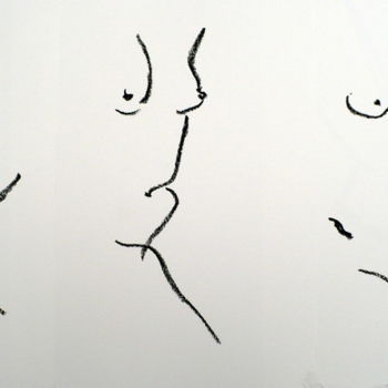 Tekening getiteld "les filaires 3 Caro…" door François Tamalet, Origineel Kunstwerk