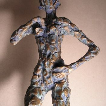 Sculpture intitulée "M Lou Bleue" par François Tamalet, Œuvre d'art originale