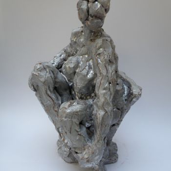 Sculpture titled "Natacha au fauteuil" by François Tamalet, Original Artwork