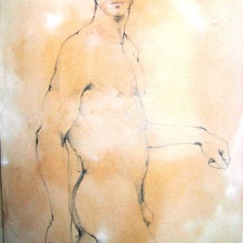 Painting titled "patroclo" by Franco Marras, Original Artwork