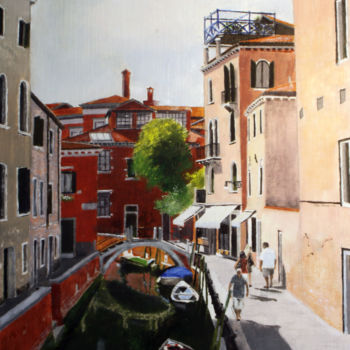 Painting titled "fondamenta-della-to…" by Franco Zanella, Original Artwork, Spray paint