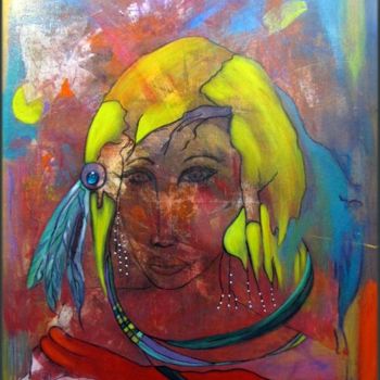 Painting titled "Ayla" by Francyne Plante, Original Artwork, Acrylic