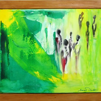 Peinture intitulée "ces-femmes-en-moi-1…" par Francyne Plante, Œuvre d'art originale