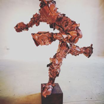 Sculpture titled "IN ACTION" by Fran, Original Artwork, Paper maché