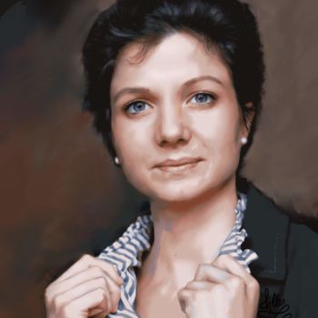 Pittura intitolato "Benedicte Peyrol" da Frank Chevallier, Opera d'arte originale, Altro