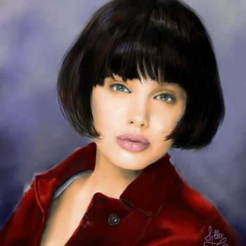 Peinture intitulée "Angelina" par Frank Chevallier, Œuvre d'art originale, Autre