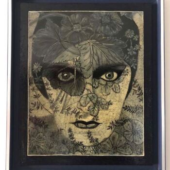Peinture intitulée "Gloria Swanson" par Frank Guillard, Œuvre d'art originale, Huile