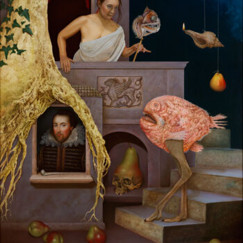 Painting titled "Romeo and Juliet" by Frank Kortan, Original Artwork, Oil