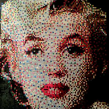 Collages titulada "Marilyn Monroe" por Frank Mejias (FJMUR), Obra de arte original, Collages