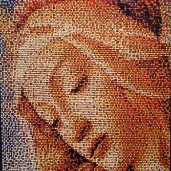 Collages intitolato "La Virgen del Magni…" da Frank Mejias (FJMUR), Opera d'arte originale, Collages