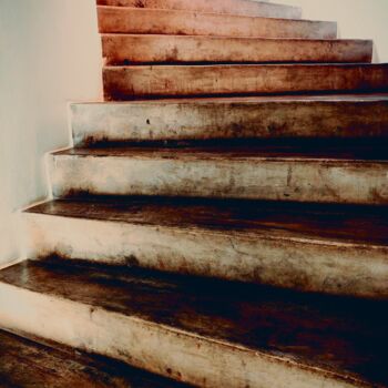 Fotografie getiteld "Treppe zum Unbekann…" door Frank Wichmann, Origineel Kunstwerk, Digitale fotografie
