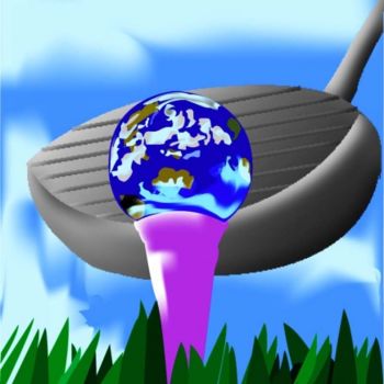 Digital Arts titled "golf fin.jpg" by Frank, Original Artwork