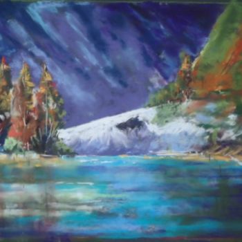 Painting titled "Reflets" by Françoise Sorrel, Original Artwork