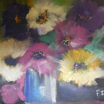 Malerei mit dem Titel "Bouquet" von Françoise Sorrel, Original-Kunstwerk