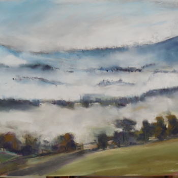 Painting titled "Brume" by Françoise Sorrel, Original Artwork