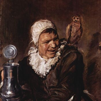 Painting titled "Malle Babbe" by Frans Hals, Original Artwork, Oil