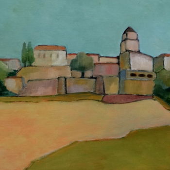 Schilderij getiteld "Maubec Provence" door Frans Van Vuuren, Origineel Kunstwerk, Acryl