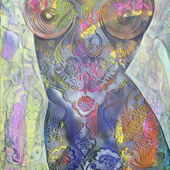 Peinture intitulée "The Queen of Saba" par Frantiska Janeckova, Œuvre d'art originale, Acrylique