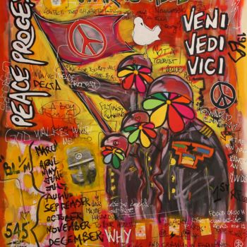 Painting titled "Peace Process" by Frantz Jardel, Original Artwork