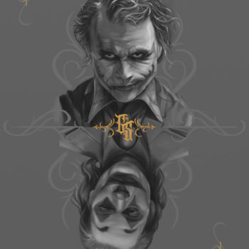 Pittura intitolato "Jokers pop-art" da Dennis Graysham, Opera d'arte originale