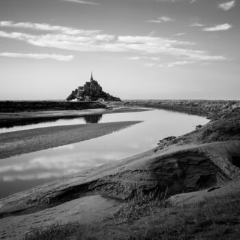 Fotografie mit dem Titel "Mont Saint Michel 0…" von Franz Hümpfner, Original-Kunstwerk, Analog Fotografie