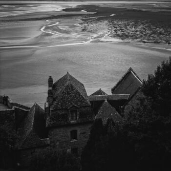 제목이 "Mont Saint Michel 10"인 사진 Franz Hümpfner로, 원작, 아날로그 사진