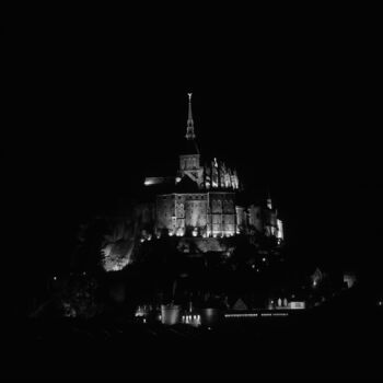 제목이 "Mont Saint Michel a…"인 사진 Franz Hümpfner로, 원작, 아날로그 사진