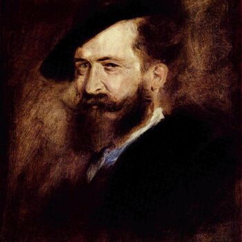 Pintura titulada "Portrait de Wilhelm…" por Franz Von Lenbach, Obra de arte original, Oleo