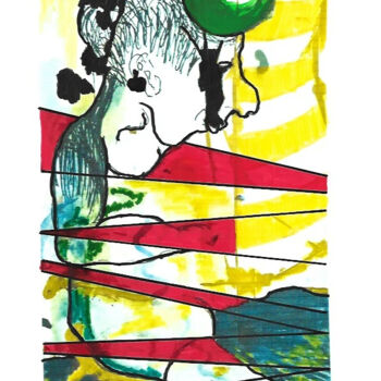 Картина под названием ""boy 4"" - Franziska Kolbe, Подлинное произведение искусства, Маркер