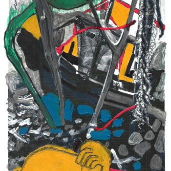 Картина под названием "06/03/23" - Franziska Kolbe, Подлинное произведение искусства, Акрил