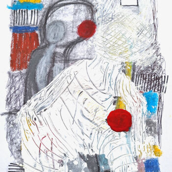 Картина под названием "01/03/24" - Franziska Kolbe, Подлинное произведение искусства, Древесный уголь