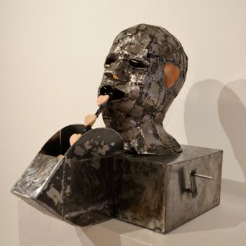 Skulptur mit dem Titel "Speaking of Love" von Fraser Paterson, Original-Kunstwerk, Gemischte Medien