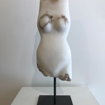Sculpture titled "Wan" by Fraser Paterson, Original Artwork, Stone