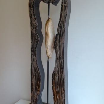 Sculpture intitulée "subliminal" par Fraser Paterson, Œuvre d'art originale, Métaux