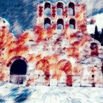 Digital Arts titled "Greece" by Fernanda Ross Ross, Original Artwork