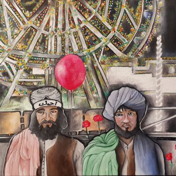 绘画 标题为“Habibullah Zazi Par…” 由Fred Besnardiere, 原创艺术品, 油