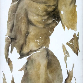 Peinture intitulée "Laisser aller" par Fred Bonna, Œuvre d'art originale, Huile Monté sur Châssis en bois