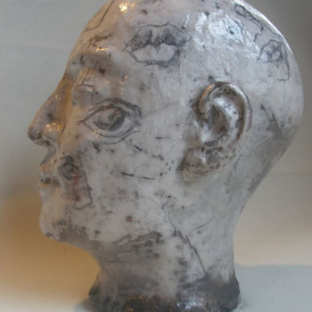 Skulptur mit dem Titel "Epidermic.jpg" von Frédéric Louvier, Original-Kunstwerk, Keramik