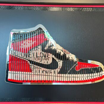 Скульптура под названием "Jordan Sneaker" - Fred Meurice, Подлинное произведение искусства, Смола