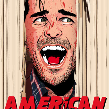 Arts numériques intitulée "American Psycho #4" par Fred Pabion, Œuvre d'art originale, Travail numérique 2D