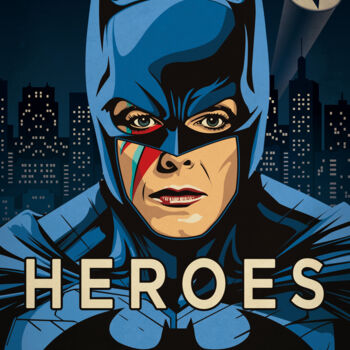 Digital Arts titled "Bowie "Heroes"" by Fred Pabion, Original Artwork, 2D Digital Work