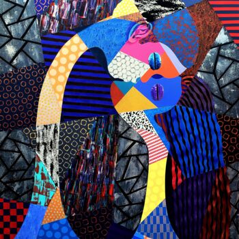 Peinture intitulée "Lanmou" par Fred Thomas, Œuvre d'art originale, Acrylique